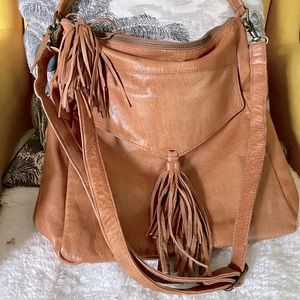 Day & mood leather hobo bag